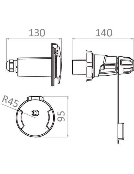 Presa e spina corrente Cruiser 16A