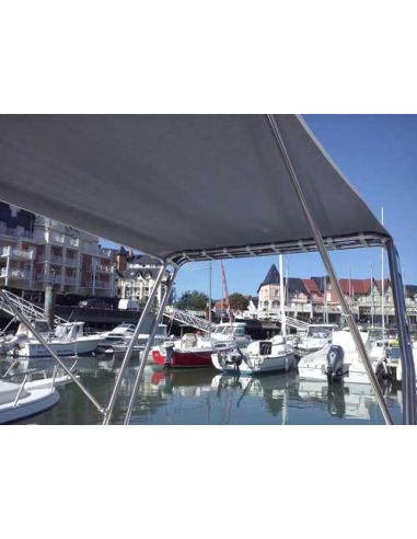 Tendalino Parasole UNIVERSAL Nettuno Marine in Acciaio Inox 316L – Tessuto AIRTEX® – Made in Italy