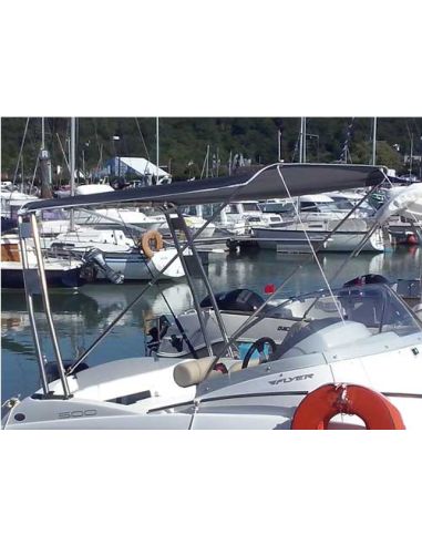 Tendalino Parasole UNIVERSAL Nettuno Marine in Acciaio Inox 316L – Tessuto AIRTEX® – Made in Italy