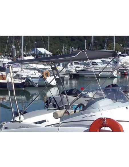 Tendalino Parasole UNIVERSAL Nettuno Marine in Acciaio Inox 316L – Tessuto AIRTEX® – Made in Italy