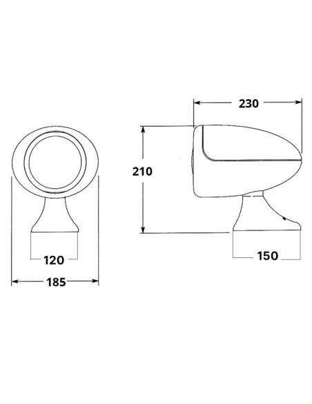 Proiettore Elettrocomandato