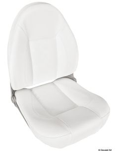 Sedile comfort CP48 con schienale alto ribaltabile RAL 9010