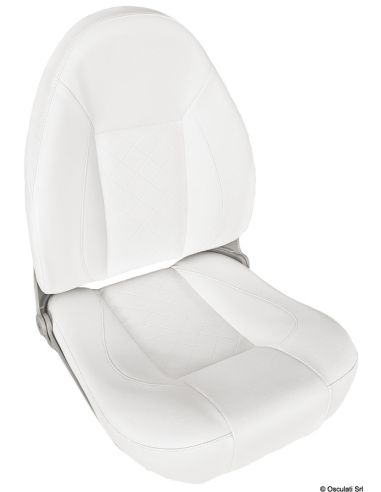 Sedile comfort CP48 con schienale alto ribaltabile RAL 9010