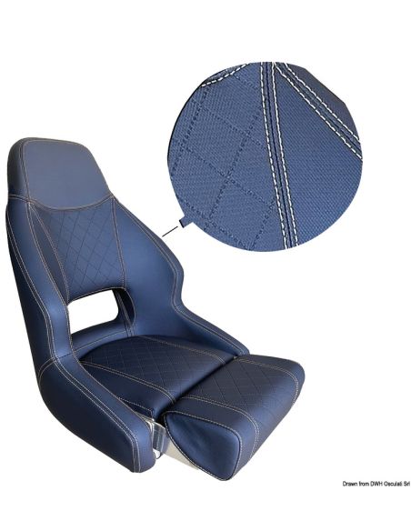 Sedile anatomico imbottito con flip up RM52