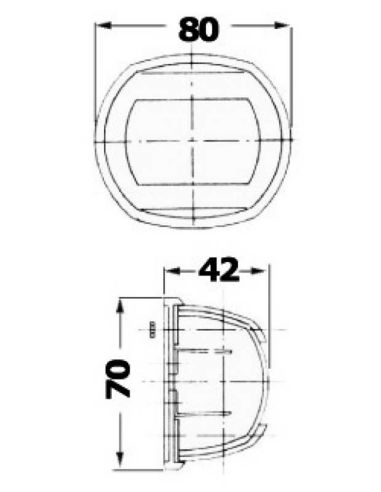 Fanale Sphera Compact 12 Bianco Alogeno