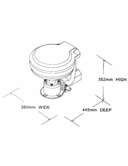WC Marino Elettrico TMC in Porcellana 12V / 24V