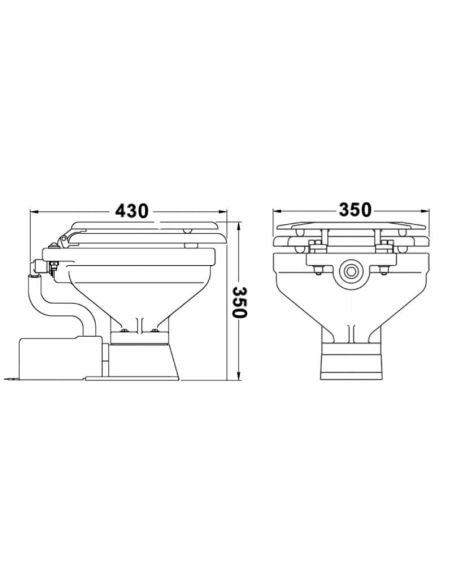 WC Elettrico Jabsco Compact in Ceramica