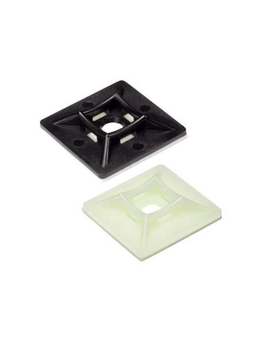 Supporti Autoadesivi in Nylon per Fascette Stringitubi – Confezione 100 pz