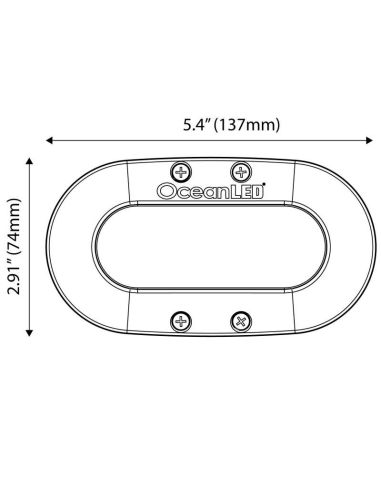 Luce Subacquea Serie X 4 Led