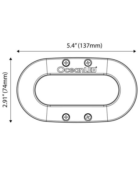 Luce Subacquea Serie X 4 Led