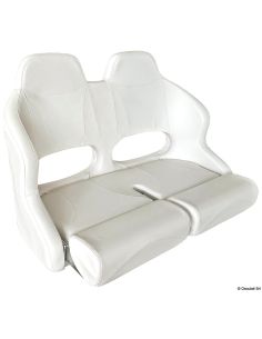 Doppio sedile anatomico imbottito con flip up H99