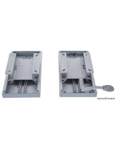 Coppia Slitte Scorrevoli in Alluminio Anodizzato per Sedile 48.410.40