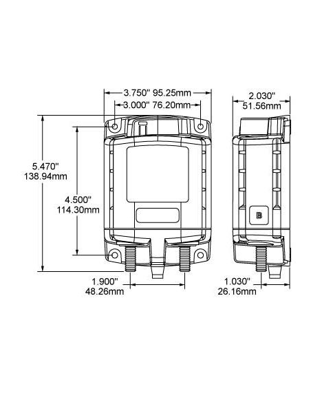 Solenoide Bistabile 12V Blue Sea Systems ML 7701 500A con Interruttore Contura