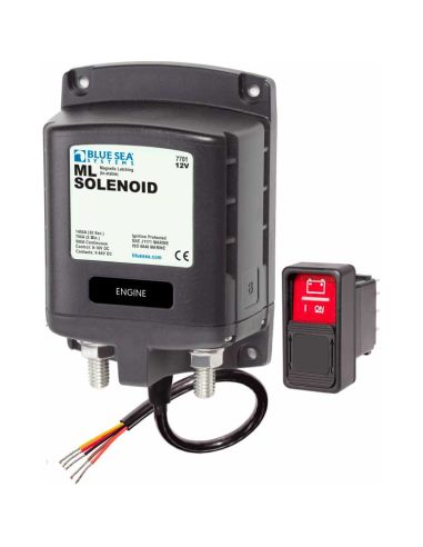 Solenoide Bistabile 12V Blue Sea Systems ML 7701 500A con Interruttore Contura
