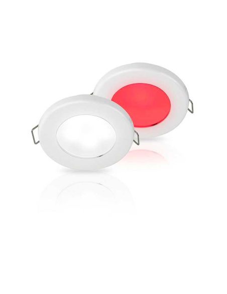 Faretto LED EuroLED 75 Rosso/Bianco 12V IP67 in Polimero Antiurto