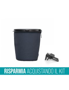 Contenitore porta rifiuti Flextrash 5 litri + Clip per fissaggio tavolo