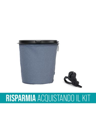 Contenitore porta rifiuti Flextrash 5 litri + Clip per fissaggio tubo