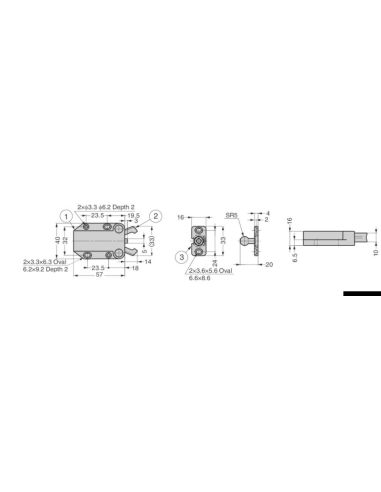 Scrocco a Contatto Sugatsune Non Magnetico con Scontro Flottante in ABS
