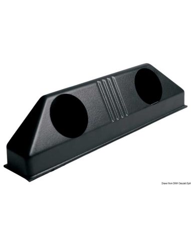 Cassonetto Collettore in ABS Cromato Nero da Incasso 415x83 mm