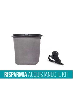 Contenitore porta rifiuti Flextrash 5 litri + Clip per fissaggio tubo