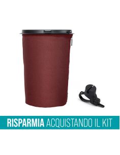 Contenitore porta rifiuti Flextrash 9 litri + Clip per fissaggio tubo