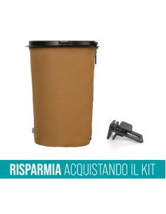 Contenitore porta rifiuti Flextrash 9 litri + Clip per fissaggio tavolo