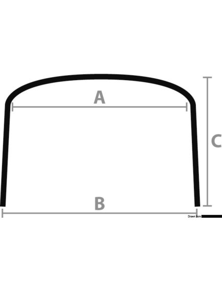 Tendalino pieghevole a 2 archi in alluminio anodizzato