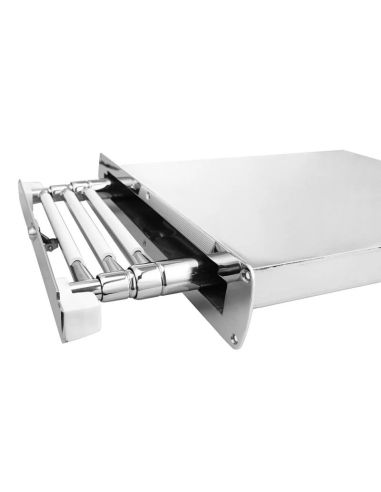 Scaletta telescopica a scomparsa inox AISI 316, box a incasso, 3 o 4