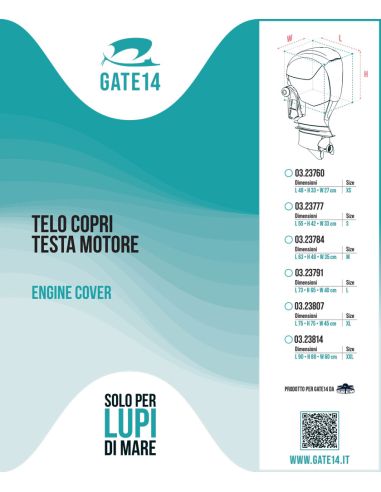 Telo copri testa motore impermeabile