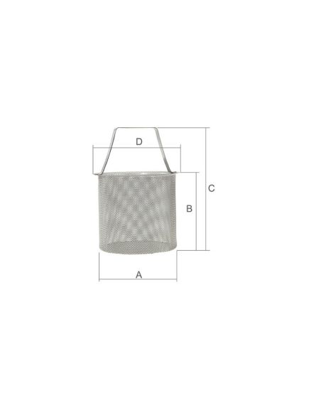 Guidi cestello inox per filtro Mediterraneo, 8 misure disponibili