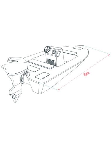 Telo Copri Barca Oxford Impermeabile Argento 210D-600D
