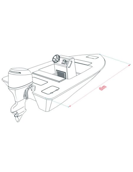Telo Copri Barca Oxford Impermeabile Argento 210D-600D