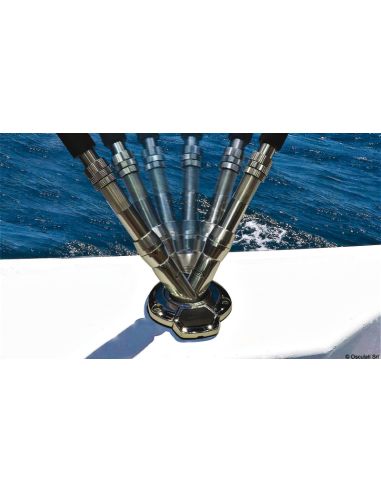 Portacanne da Incasso Rotante Streamline 360° in Acciaio Inox AISI 316