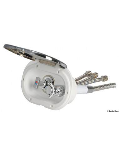Box doccia Oval con miscelatore e...